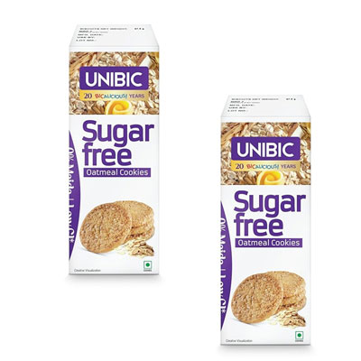 "Unibic Sugar Free Oatmeal Cookies - 67.5 gms pack of 2 - Click here to View more details about this Product